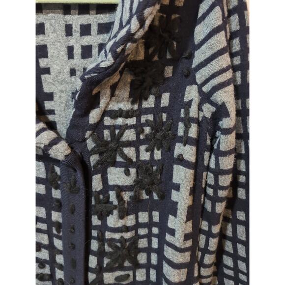 Charlie & Robin Anthropologie Midi Tunic Length Cardigan Sweater Coat Medium - Picture 4 of 13